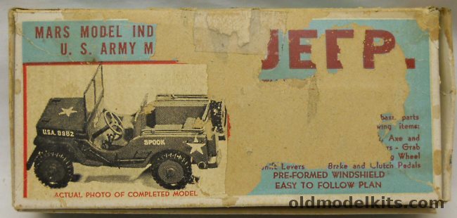 Mars Model Industries 1/24 US Army Jeep plastic model kit